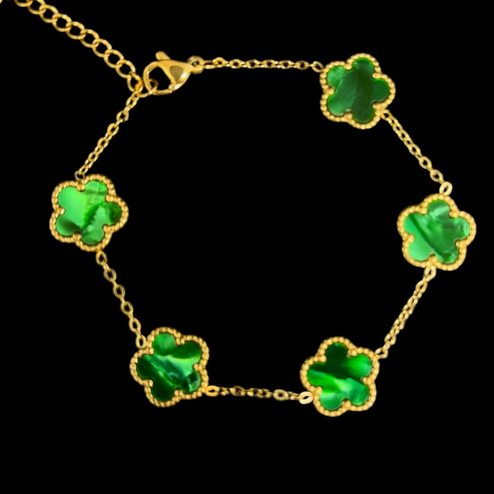 Bracciale Fiori Verdi