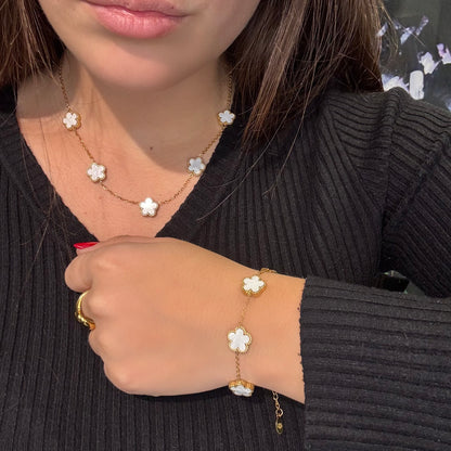 Bracciale Fiori Bianchi - Preziosi Milano 