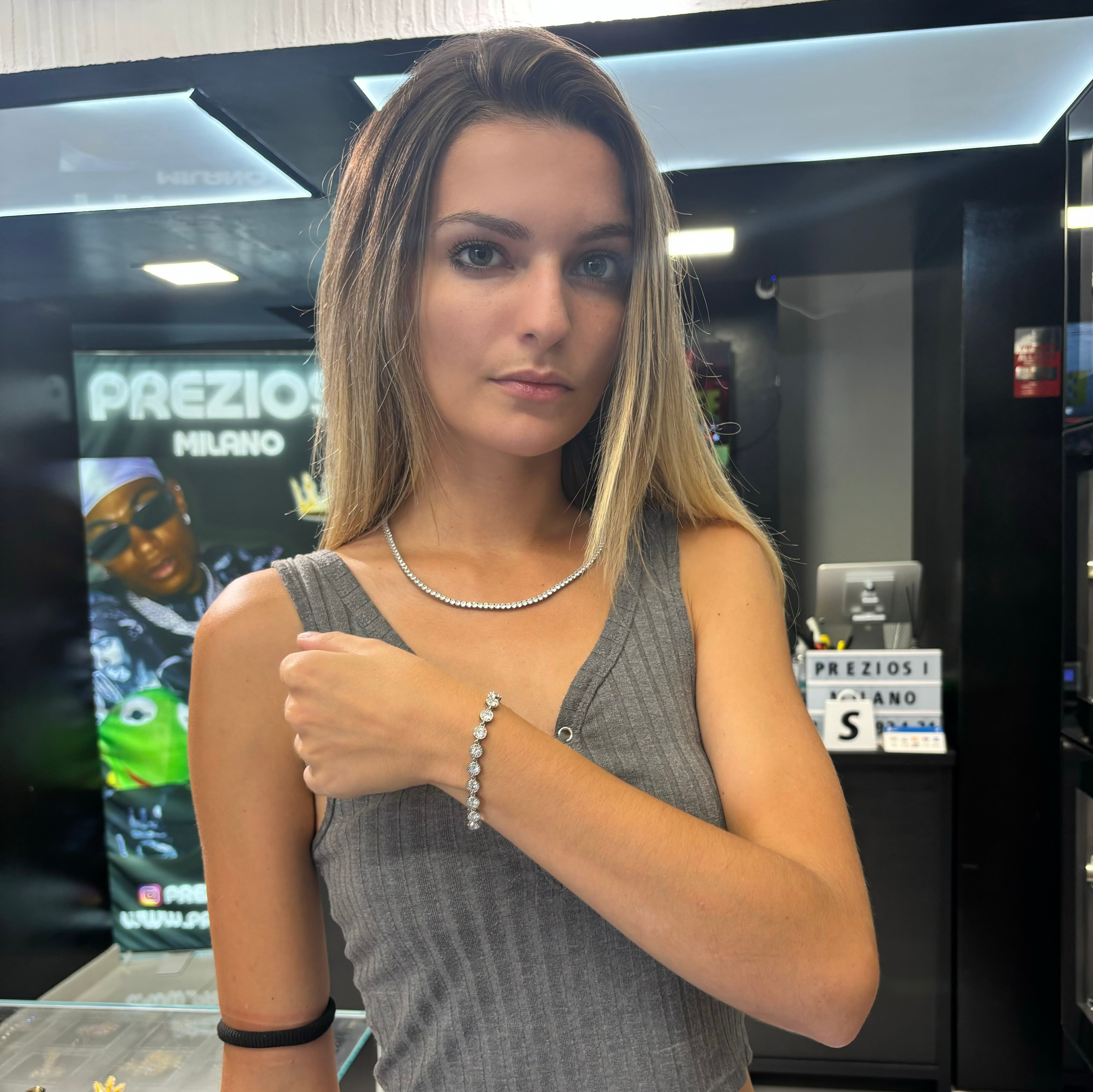 Bracciale Cristal Inox Argento - Preziosi Milano 