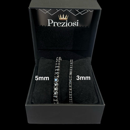 Bracciale Tennis Luxury Nero - Preziosi Milano 