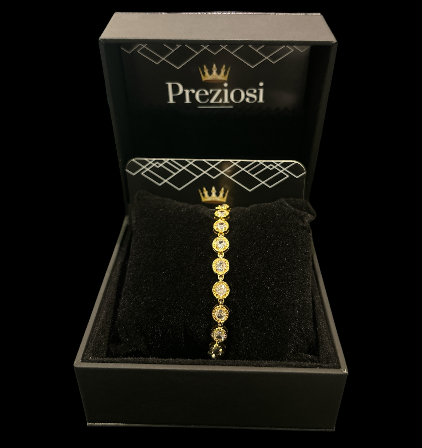 Bracciale Cristal Inox Oro