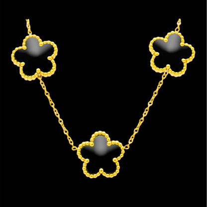 Collana Fiori Neri