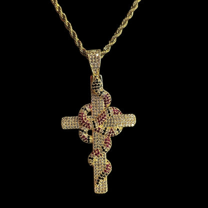 Ciondolo Snake Cross